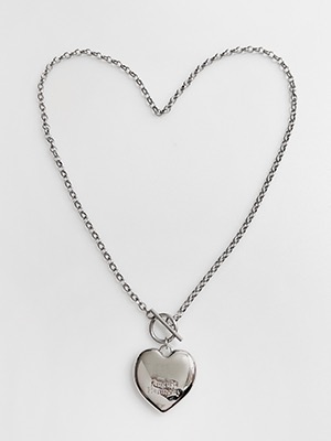 [3/18 예약배송][EXCLUSIVE] Large Heart Toggle Necklace 2color