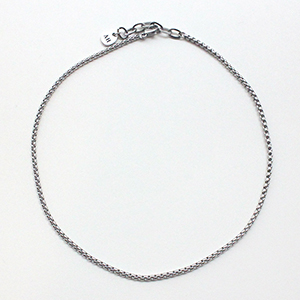 Box chain Necklace  / Silver