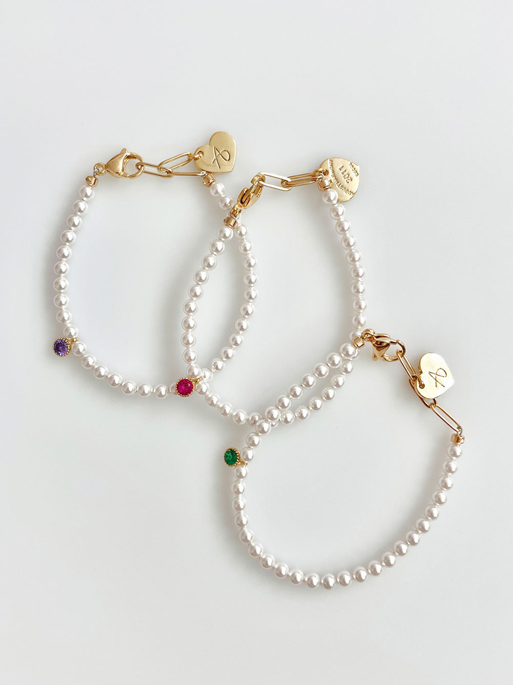 PETITE Color Crystal Pearl Bracelet