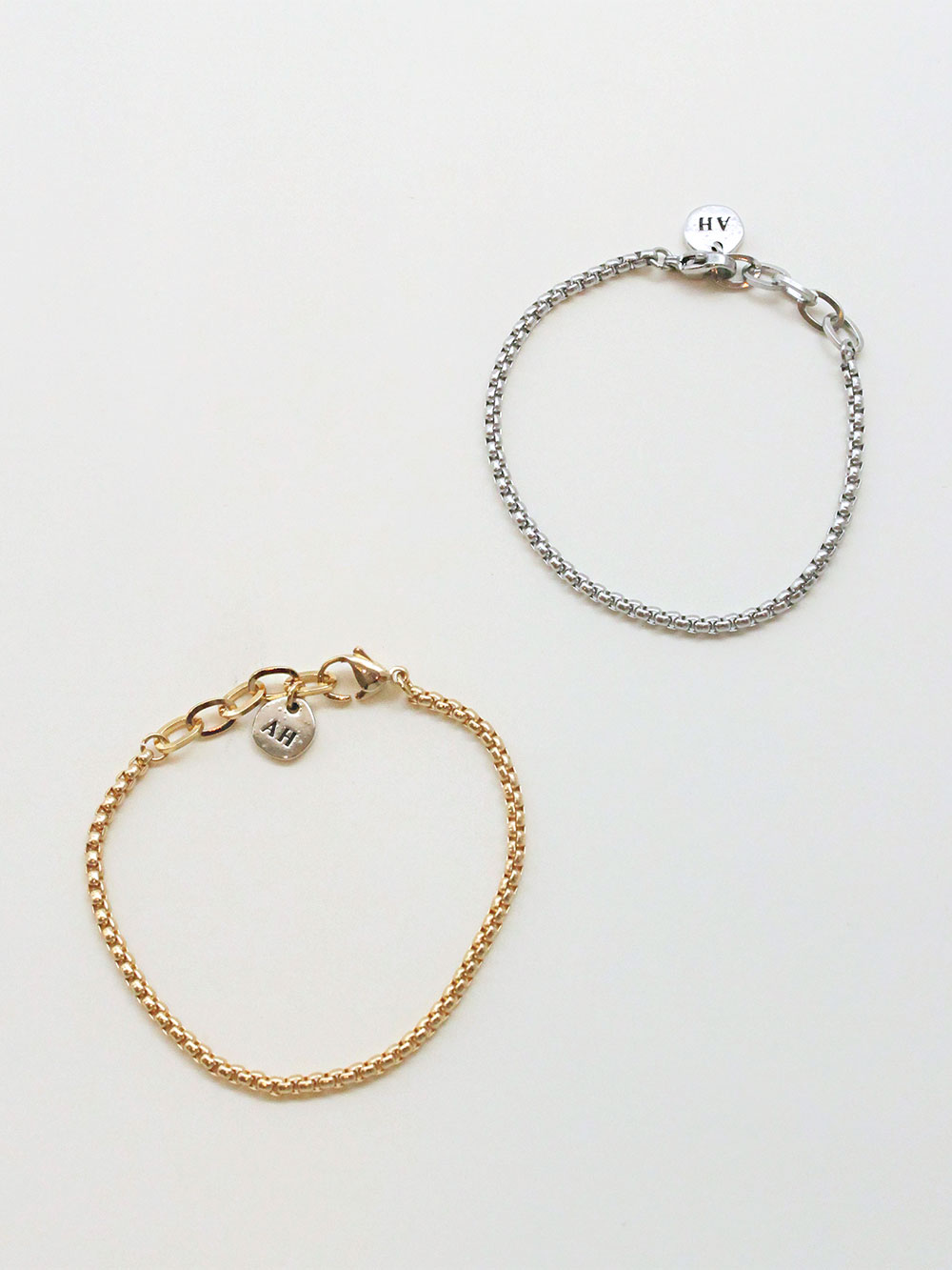 Box chain Bracelet  / 2color